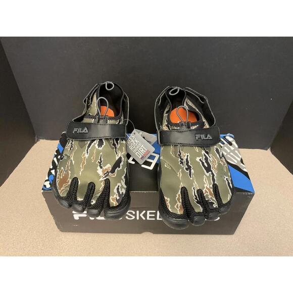 New! Mens  FILA Skele-toes EZ Slide Drainage Camo Shoes Size 10. Awesome Shoes! - Picture 1 of 10